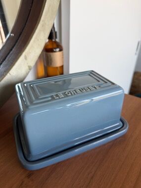 Le Creuset Blue Ceramic Butter Dish